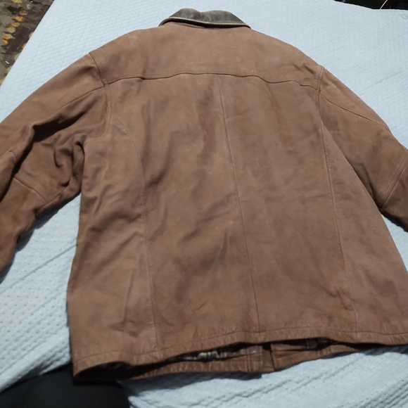 Roundtree & yorke Men's Jacket Leather Vintage - Picture 2 of 9